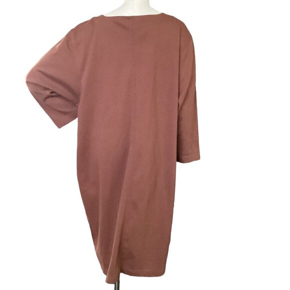 Worthington Woman Brown Button-Up Dress 2 Pockets & Belt Plus Sz 20W #23Q - Picture 7 of 10